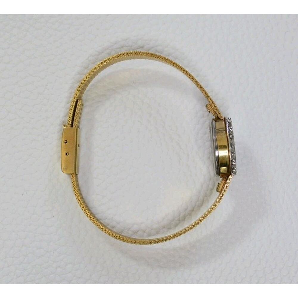 Vintage Dufonte Lucien Piccard Women's Gold Tone Oval Quartz Watch - Picture 12 of 16